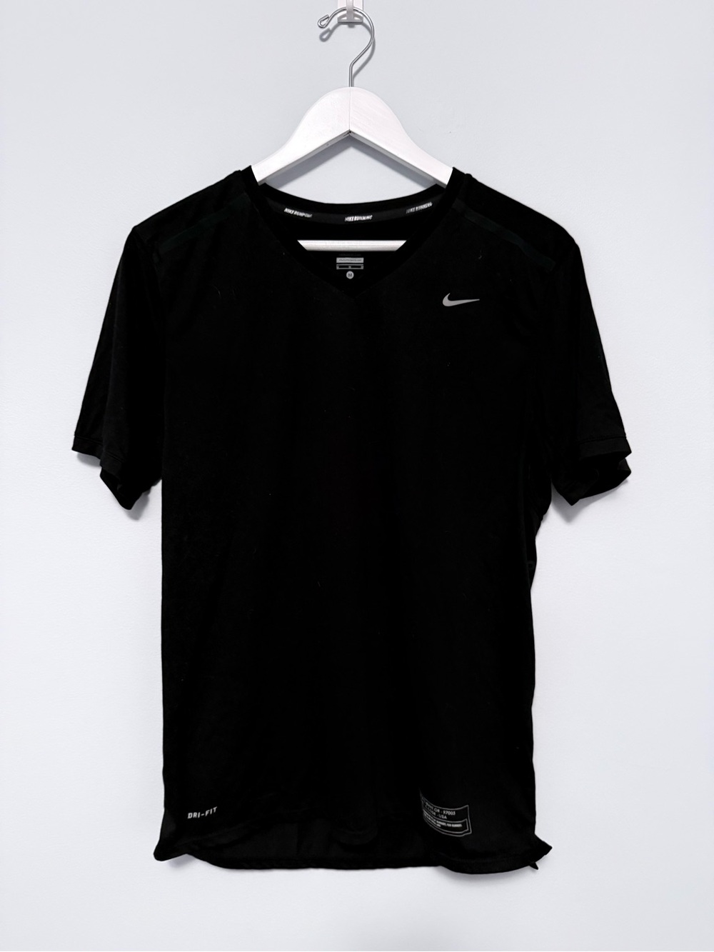 Nike Black Dri-FIT V-Neck Short Sleeve Performance Tee
